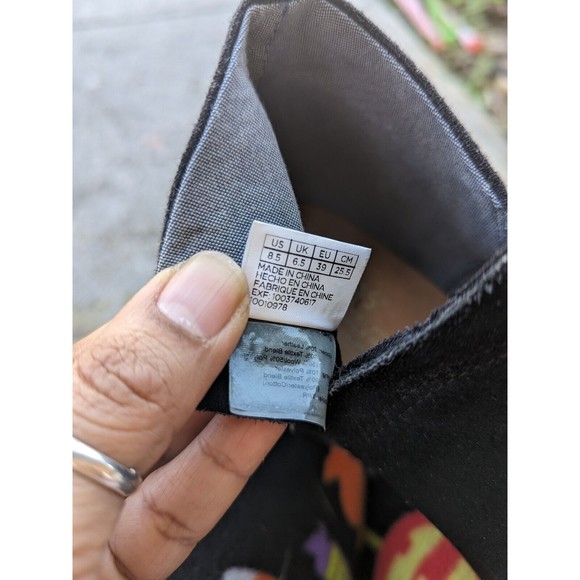 TOMS EUC Deia Black Suede Ankle Zipper Booties Women Size 8.5 - Picture 7 of 8